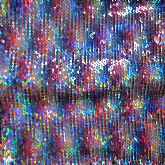 Poured in Blue Sequined Denim Jacket - Picture 4 of 4